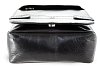 Malý černý pánský kožený crossbag s klopnou 215-1701-60