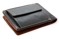Černohnědá pánská kožená peněženka - dolarovka 519-8132-60/47