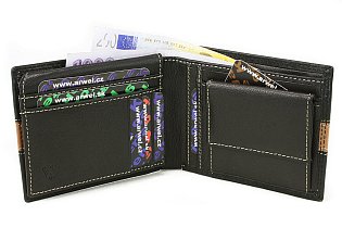 Černá pánská kožená peněženka 513-4702-60/05