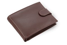 Tmavě hnědá pánská kožená peněženka se zápinkou 513-1904-47