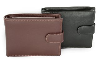 Černá pánská kožená peněženka se zápinkou 513-1904-60