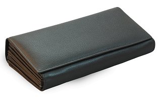 Kožená číšnická peněženka se zipovými kapsami na mince 515-2401-60