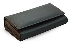 Kožená číšnická peněženka s klopnovou kapsou na mince 515-2401A-60