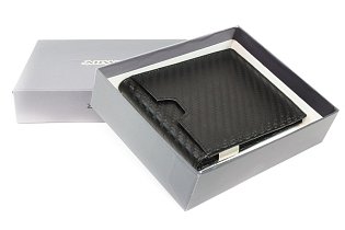 Černomodrá pánská kožená dolarovka s klipem 519-1811-60/97