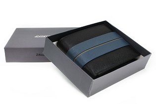 Modročerná kožená pánská peněženka 513-1331-60/97