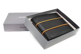 Černá kožená peněženka - dokladovka 513-1302-60/86
