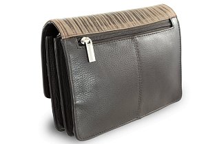 Tmavě hnědá pánská kožená dokladová etue ve stylu BAMBOO 611-2411F-47