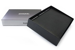 Černá pánská kožená peněženka - dokladovka s vnitřní zápinkou 514-5924-60