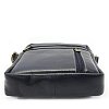 Tmavě modrý pánský kožený zipový crossbag 215-1218-97