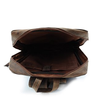 Hnědý pánský kožený batoh 311-1550-40