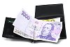 Černá pánská kožená peněženka - dolarovka 519-8103-60