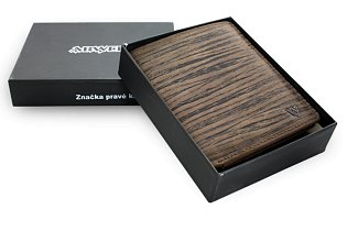 Tmavě hnědá pánská kožená peněženka ve stylu BAMBOO 514-4050-47