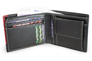 Černá pánská kožená peněženka 513-4701-60/31