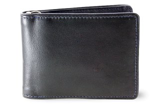 Černomodrá pánská kožená peněženka - dolarovka 519-8132-60/97