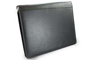 Černá kožená zipová spisovka A4 119-2067-60