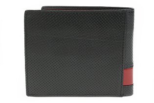 Červenočerná pánská kožená peněženka 513-1321-60/31