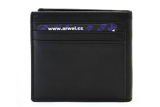 Černá pánská kožená dokladovka 519-5247-60
