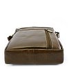 Tmavě hnědý pánský kožený zipový crossbag 215-1218-47