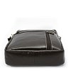 Kávově hnědý pánský kožený zipový crossbag 215-1218-49