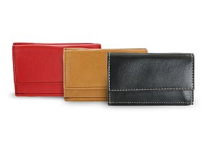 Černá dámská kožená mini peněženka 511-4392A-60