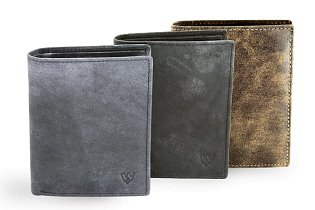 Modrá pánská kožená peněženka ve stylu JEANS 514-4562-97