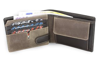 Hnědá pánská kožená peněženka 513-5501-47