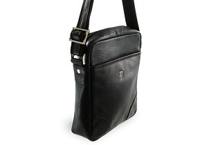 Malý černý kožený crossbag 215-1711-60