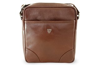 Malý hnědý kožený crossbag 215-1711-40