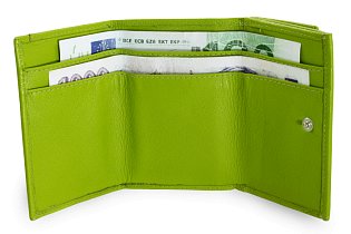 Zelená dámská kožená mini peněženka 511-4392A-51