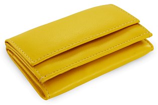 Žlutá dámská kožená mini peněženka 511-4392A-86