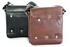 Malý hnědý pánský kožený crossbag s klopnou 215-1701-40