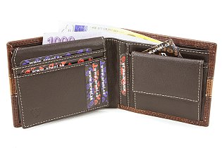 Hnědá pánská kožená peněženka 513-4702-40/05