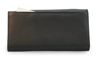 Kožená číšnická peněženka se zipovými kapsami na mince 515-2401-60