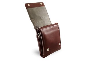 Velký hnědý kožený pánský crossbag 215-2185-40