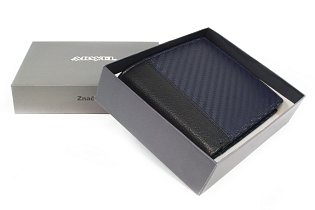 Černomodrá kožená pánská peněženka 513-4705-97/60