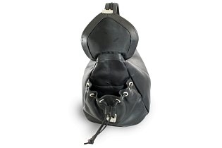 Černý kožený batůžek 311-1038-60