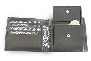 Černá pánská kožená peněženka 513-3223-60