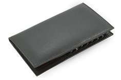 Černá kožená dokladovka 514-0007-60