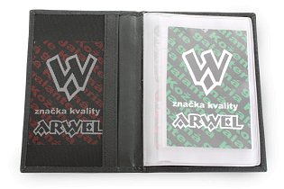 Černá kožená dokladovka 514-2408-60