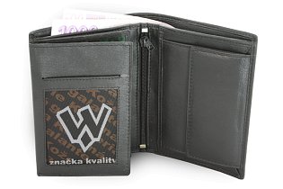 Černá pánská kožená peněženka ­- dokladovka 514­-4402­-60