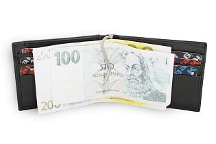 Černá pánská kožená peněženka - dolarovka 519-2908-60