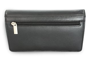 Černá pánská kožená dokladová etue 611-2057-60