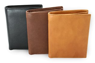 Tmavě hnědá pánská kožená peněženka - dokladovka 514-3220-47