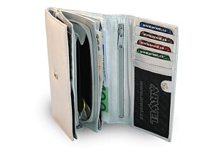Stříbrná dámská psaníčková kožená peněženka s klopnou 511-2120-27