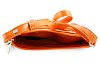 Oranžová kožená zipová kabelka 212-3013-84