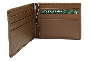 Hnědá pánská kožená peněženka - dolarovka 519-2908-40