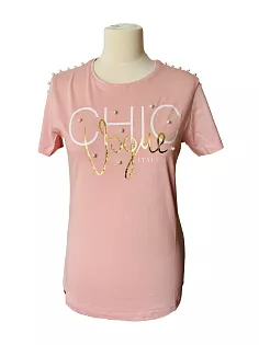 Dámské růžové tričko Vogue L