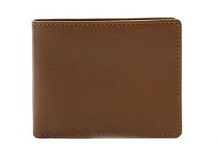 Hnědá kožená mini peněženka 513-0413A-40