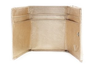 Zlatá dámská kožená mini peněženka 511-4392A-01