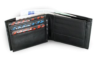 Černá pánská kožená peněženka 513-2904-60